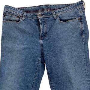Polo Jeans by Ralph Lauren Women's Size 12 Stretch Kelly Cuffed Blue Denim Jeans